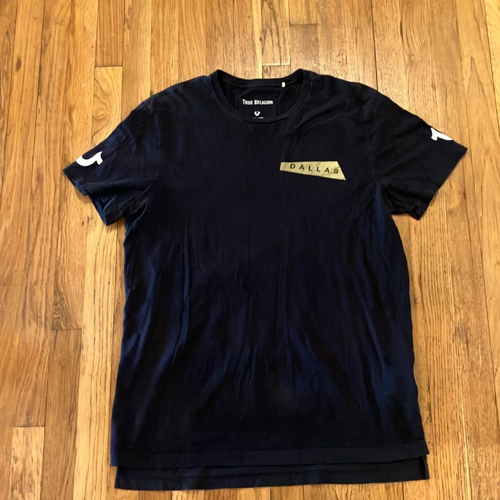 True Religions Men’s Black shirt size 2002 tour shirt Dallas size large
